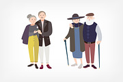Senior couples in love set, a Person Illustration by Good Studio (Thumbnail 4 of 7)