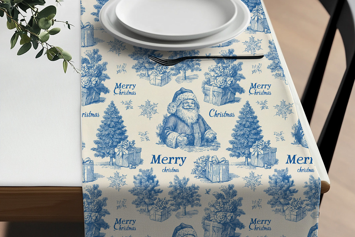 Vintage Christmas Pattern Collection, a Pattern Graphic by Olya Creative (Photo 10 of 21)