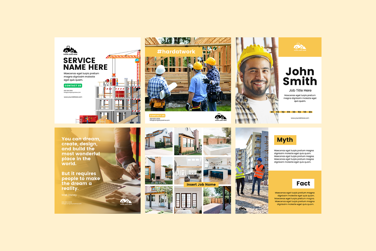 Construction Social Media, a Social Media Template by Sincerely Media (Photo 6 of 8)