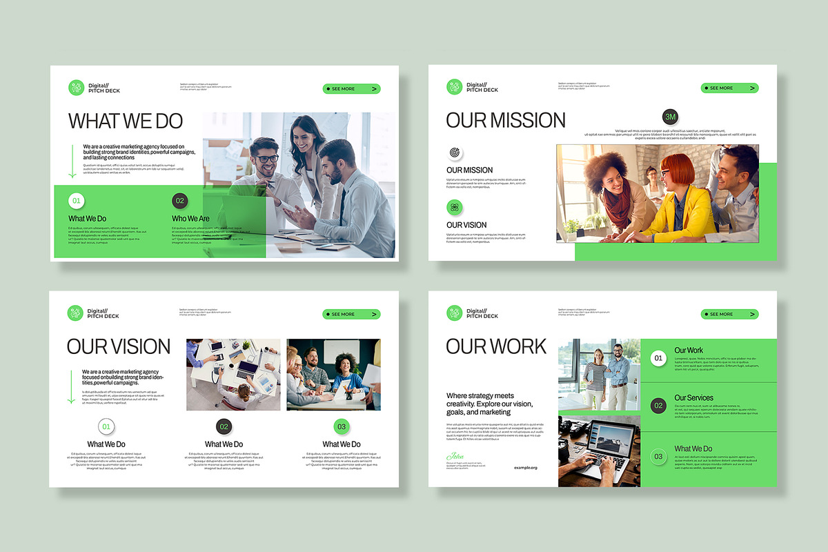 Marketing Pitch Deck Presentation, a Presentation Template by MightyDesign (Photo 5 of 8)