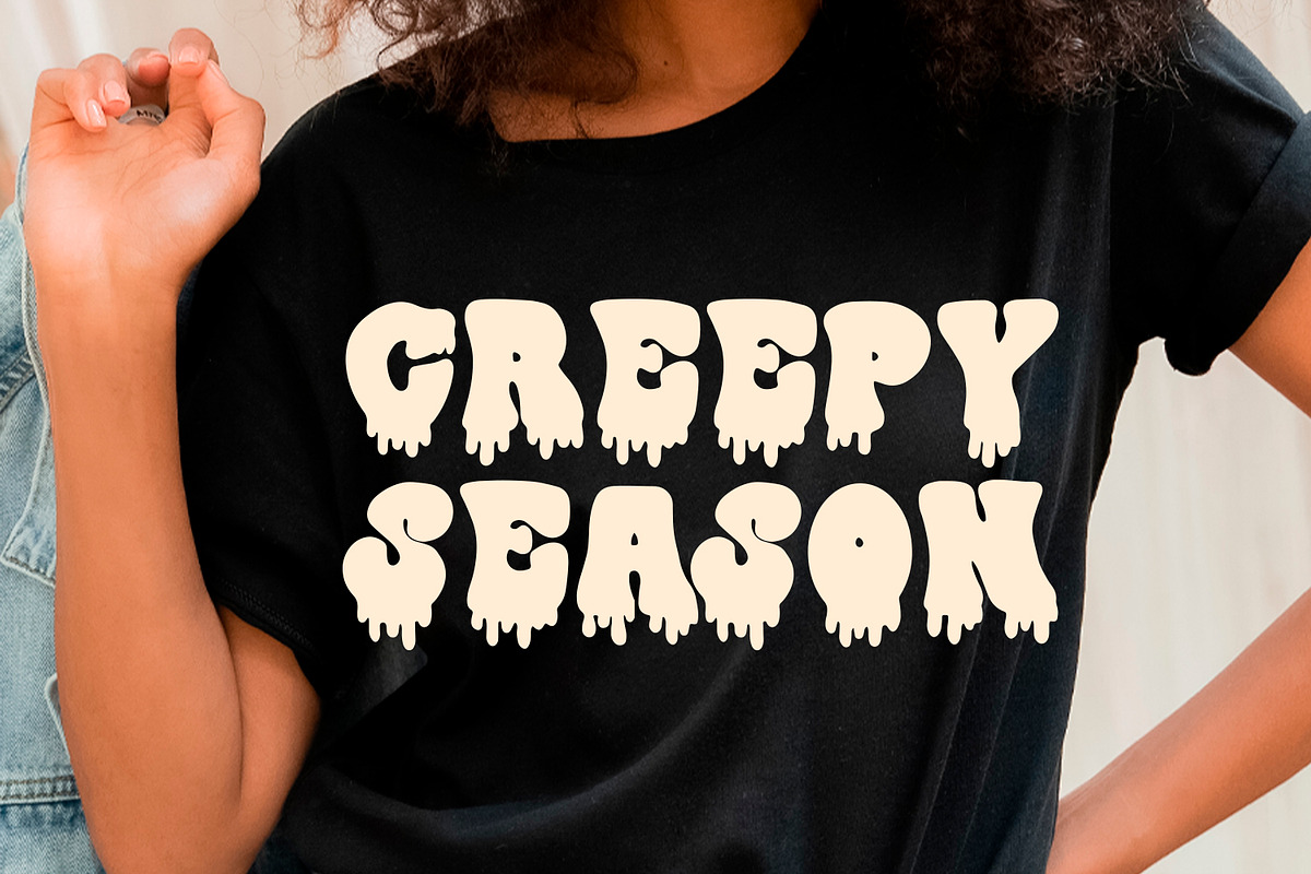 Drip Drop - A Retro Dripping Font, a Handwritten Font by Freeling Design House (Photo 5 of 7)