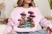 Whimsical Mushroom Pathways Clipart, a Seasonal Illustration by Canvas Craft (Thumbnail 4 of 7)
