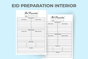 Eid Al Fitr Preparation List Journal