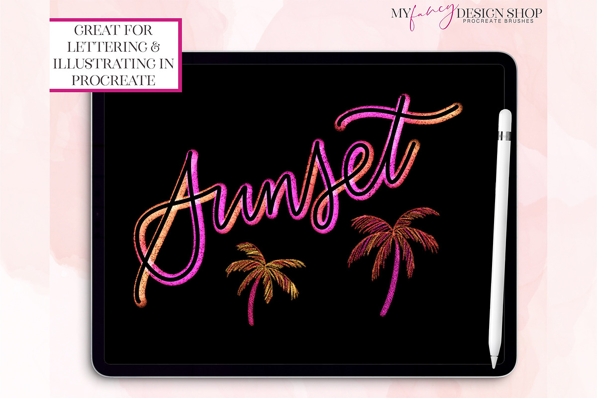 Embossed Texture Procreate Brushes, a Brush Add-On by My Fancy Design Shop (Photo 9 of 9)