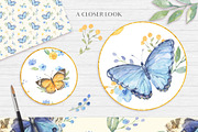 Watercolor Butterflies, a Decorative Illustration by Irina Diasli (Thumbnail 9 of 12)