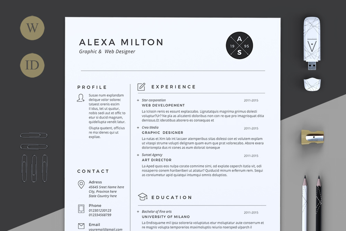 2 Pages Resume, a Resume Template by Estartshop (Photo 4 of 4)