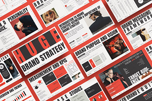 HUGE | Brand Strategy Template Canva, a Presentation Template by ArtisanaAura