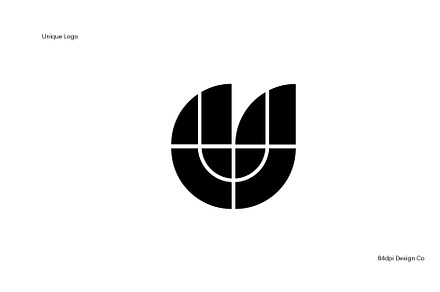 U is for Unique Logo Template