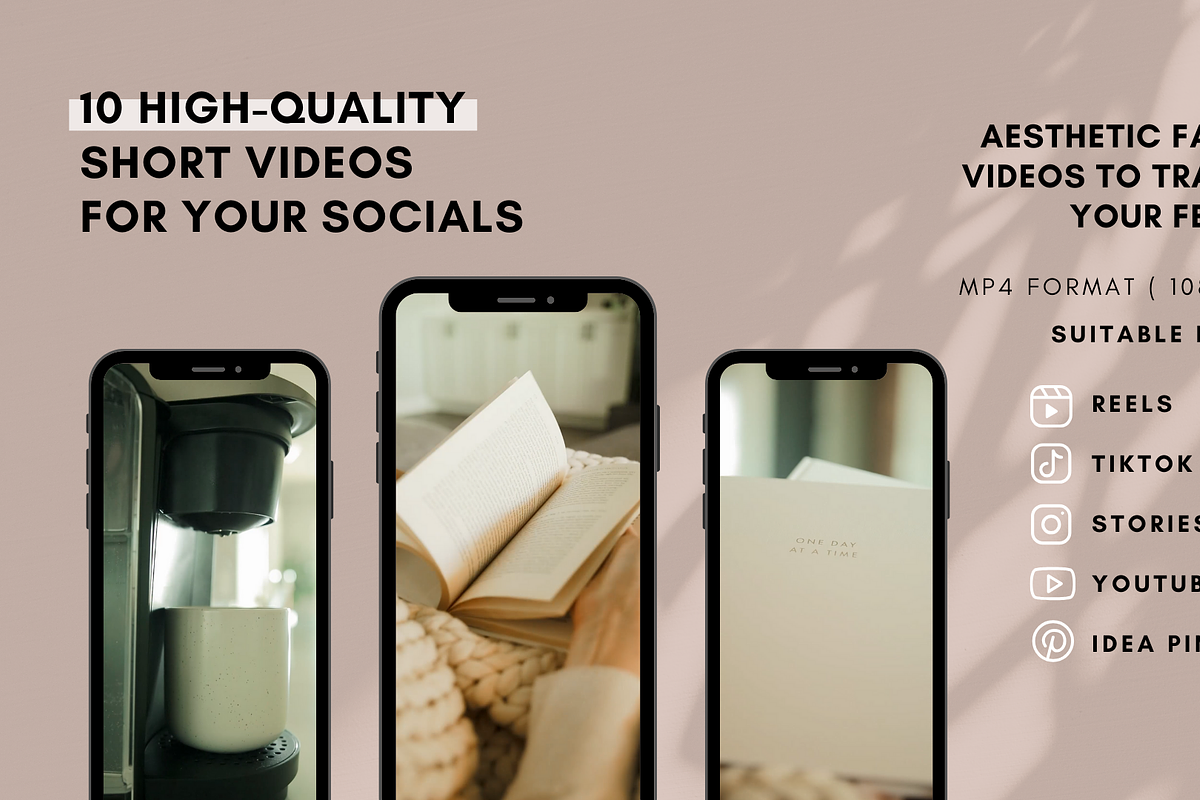 Cozy Home: 10 Aesthetic Video Clips, a Social Media Template by sociallyswanky (Photo 2 of 5)
