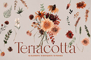 Watercolor Flower -Terracotta Floral, an Illustration by Beigetime (Thumbnail 1 of 13)
