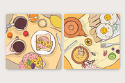 Breakfast food cards set, a Food Illustration by Good Studio (Thumbnail 3 of 8)