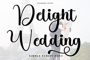 Delight Wedding, a Handwritten Font by InermediaSTUDIO (Thumbnail 1 of 8)