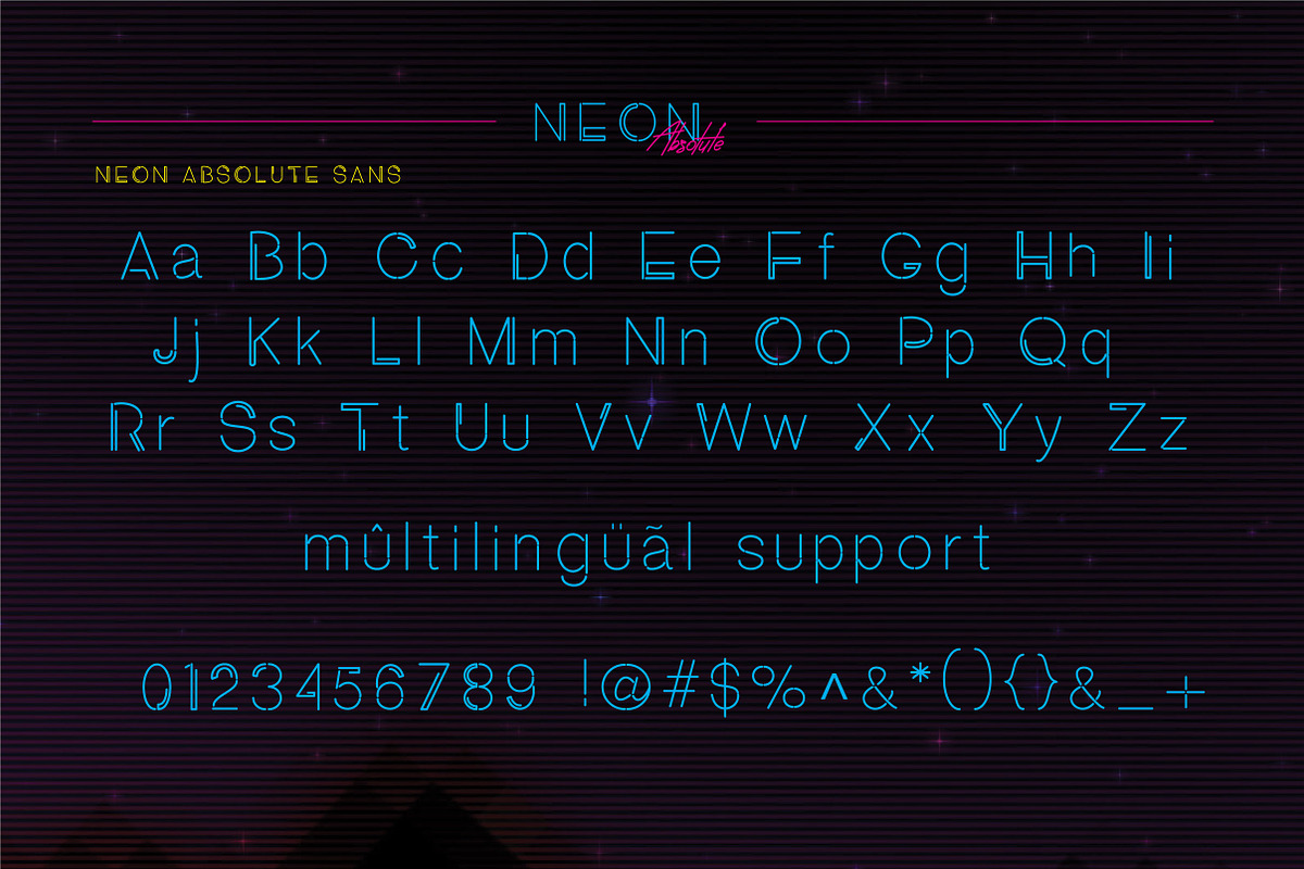 Neon Absolute - Font Duo preview 6