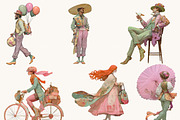 Whimsical Pastel Fashion Clipart, a Person Illustration by Design Scotch (Thumbnail 3 of 9)