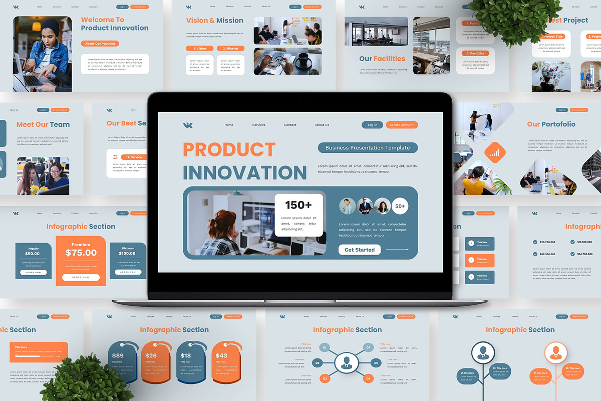 Product Innovation - Business PPT, a Presentation Template by Deepslide Studio (Photo 2 of 6)