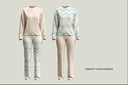 PAJAMA LONG SLEEVES MOCKUP, a Shirt Mockup by PudraART (Thumbnail 4 of 7)