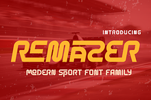 Remazer is Sport Sans Serif font