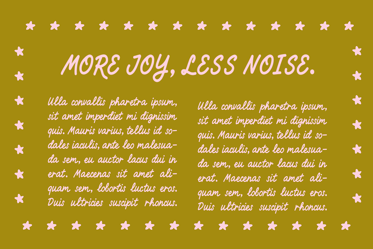 Wild Magnolia Handwriting Script, a Script Font by Nonceni (Photo 10 of 12)