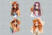 Watercolor Bohemian Beauty, a Person Illustration by Mash Mash Stickers (Thumbnail 8 of 9)