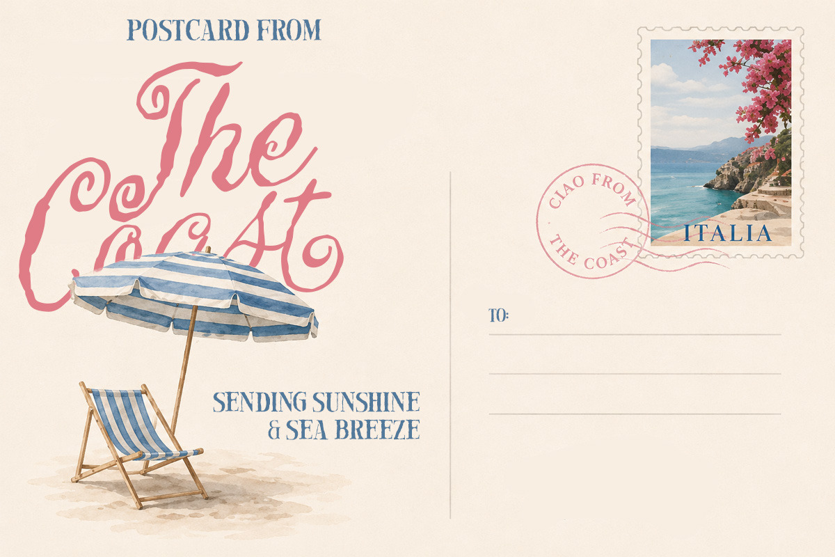 Postcard Daydream Coastal Font Duo, a Script Font by Littlehand (Photo 12 of 12)