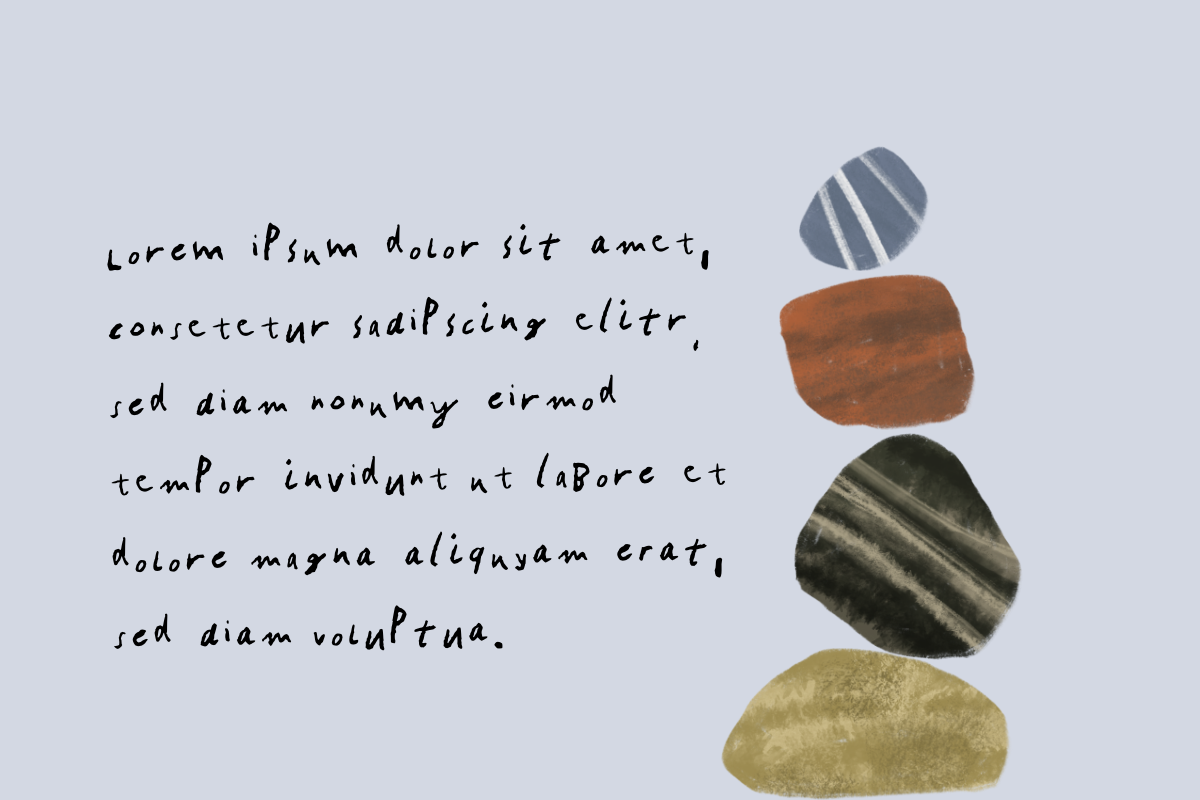 30 Watercolor Stone Illustrations, a Decorative Illustration by Roooar Studio (Photo 4 of 8)