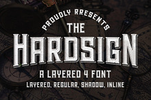 Hardsign - Layered Font