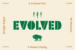 Evolved Font Family