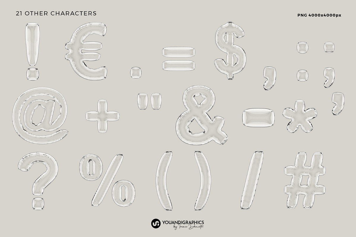 Airy 3D Lettering Set, a Graphic by Youandigraphics (Photo 12 of 13)