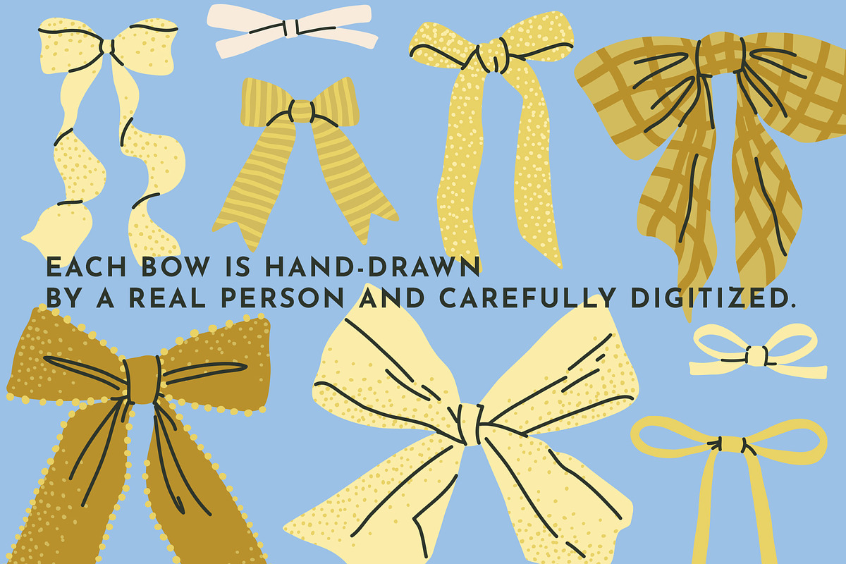 FUNKY BOWS: clipart, an Object Illustration by Elliko shop (Photo 4 of 6)