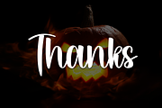 Spooky Pumpkin | Script Font, a Handwritten Font by Scratchones (Thumbnail 9 of 9)