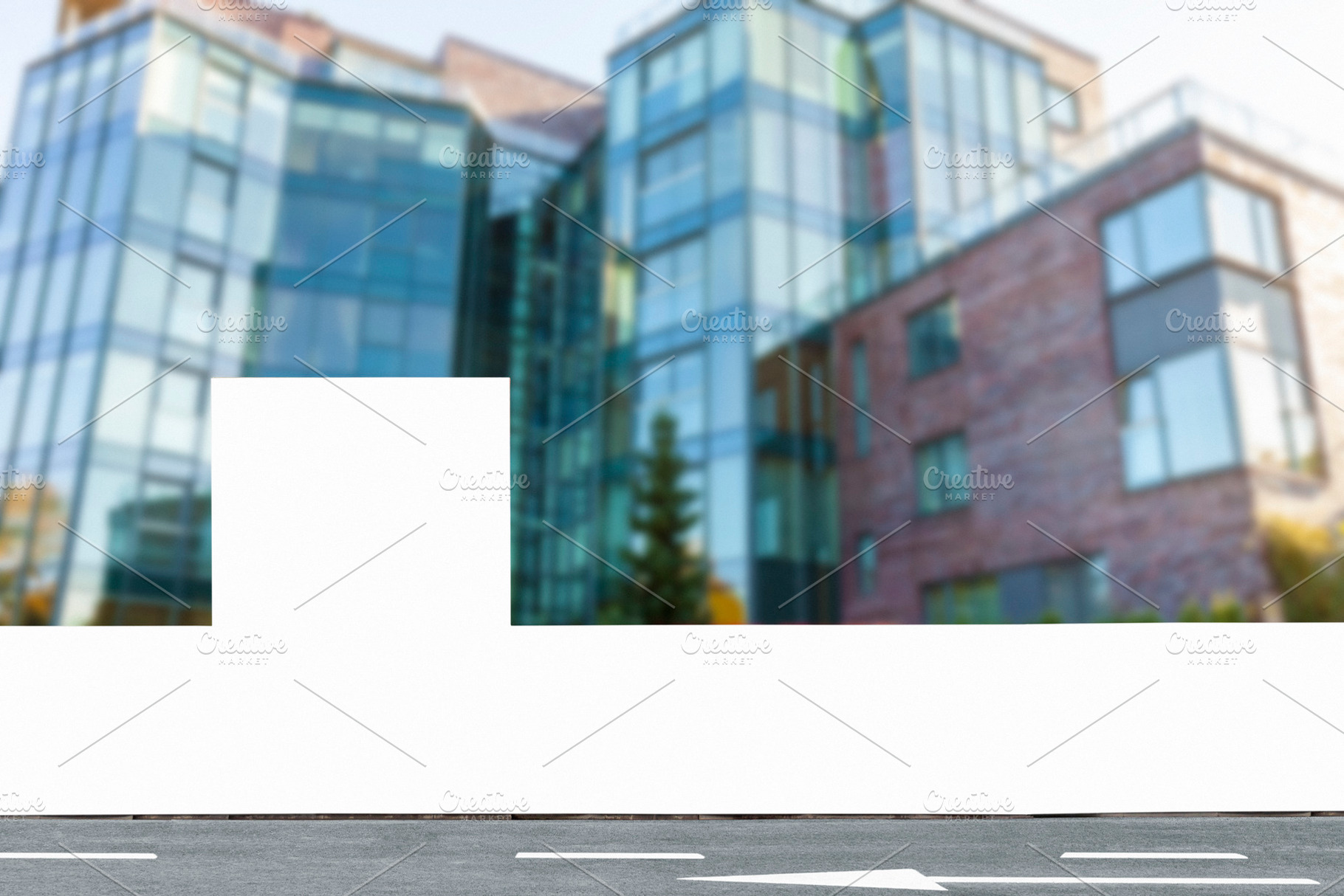 Blank construction fence mockup, an Industrial Photo by BOOCYS