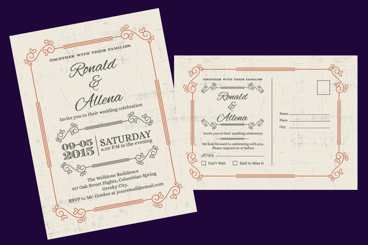 Wedding Invitation Vol-1, an Invitation Template by emotions76 (Photo 2 of 3)