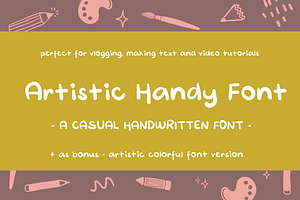 Artistic Handy Font - Handwritten