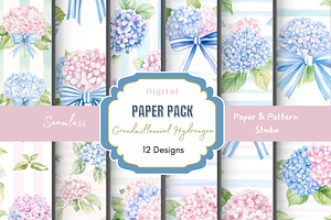 Grandmillennial Hydrangea Floral