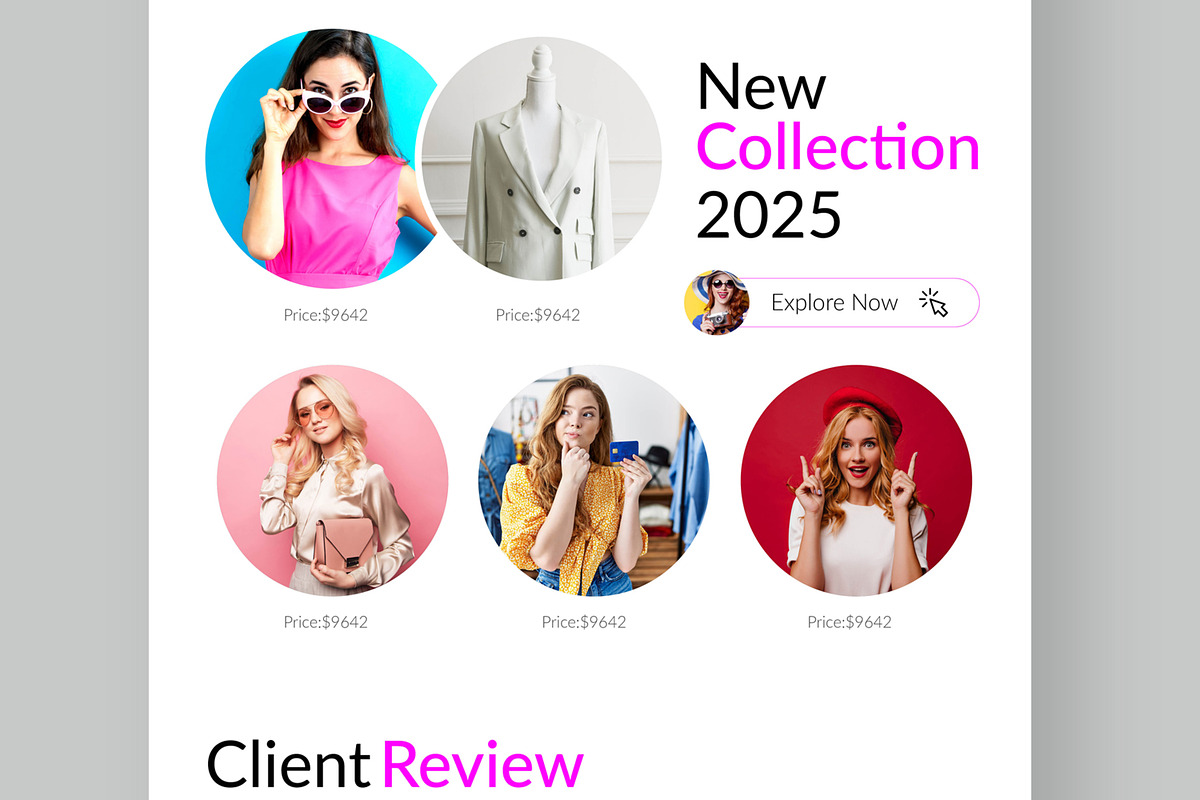 Fashion Landing Page Layout, a Landing Page Template by CreativeShaper (Photo 5 of 6)