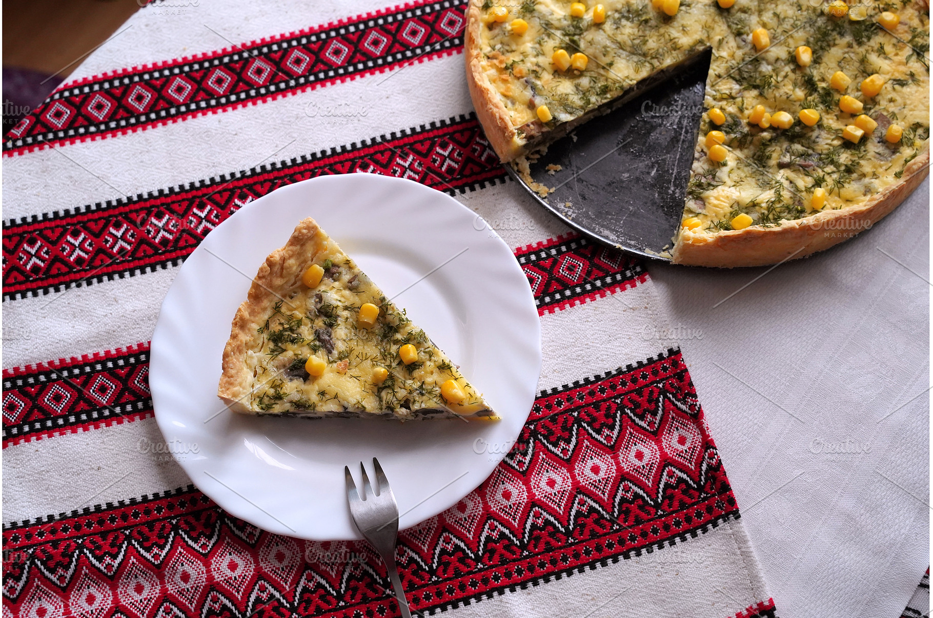 Homemade quiche pie or tart. Food on, a Food & Drink Photo by Oleksandr Berezko