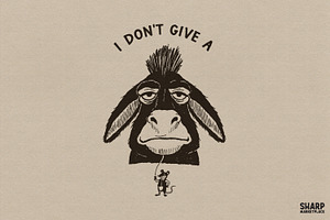 I Don't Give A Rat's Ass Funny Png, an Object Graphic by SharpMarketplace