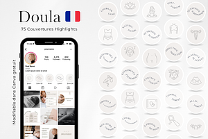 75 Doula Couvertures de Stories