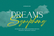 Dreams Symphony, a Script Font by HKL Studio (Thumbnail 1 of 11)