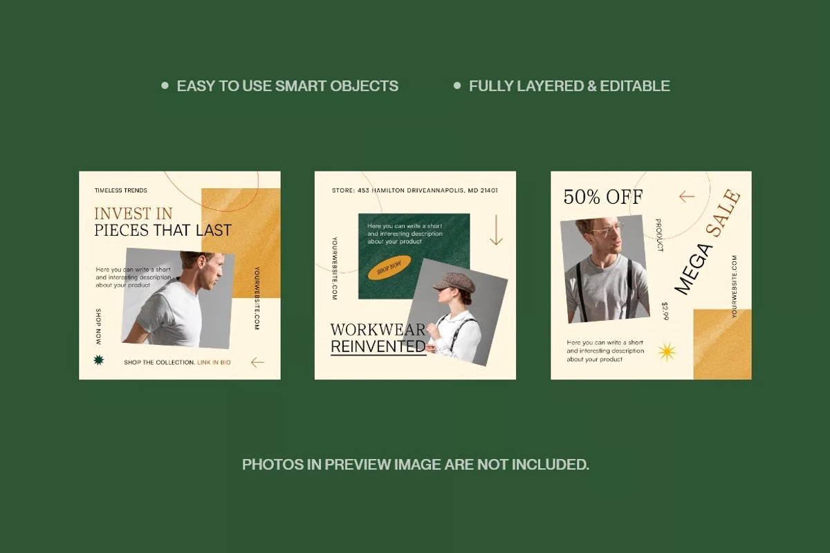 Fashion Sale Social Media Template, a Social Media Template by FDR Studio (Photo 3 of 3)