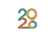 2026 Number Typography Vector Set, a Work Illustration by Vectorium Studio (Thumbnail 20 of 20)