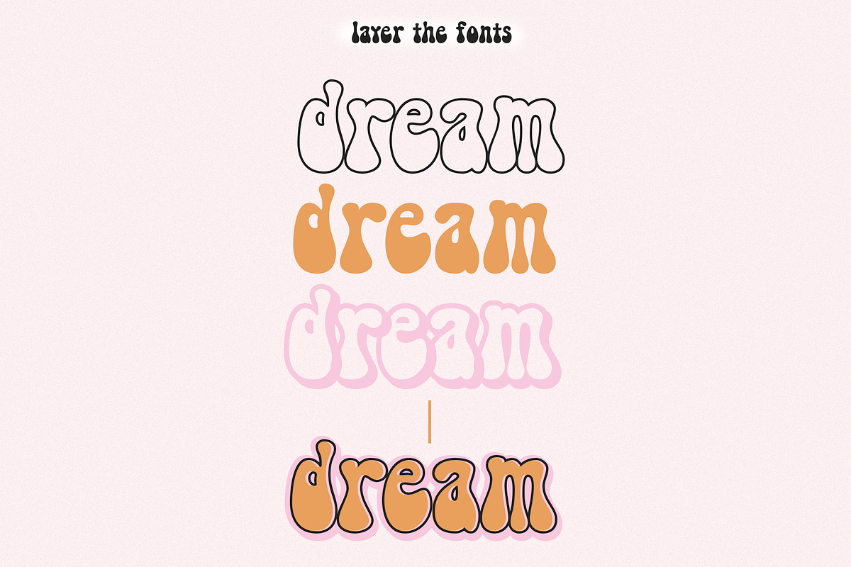 Like Totally | Retro Groovy Font, a Font by KA Designs (Photo 9 of 9)