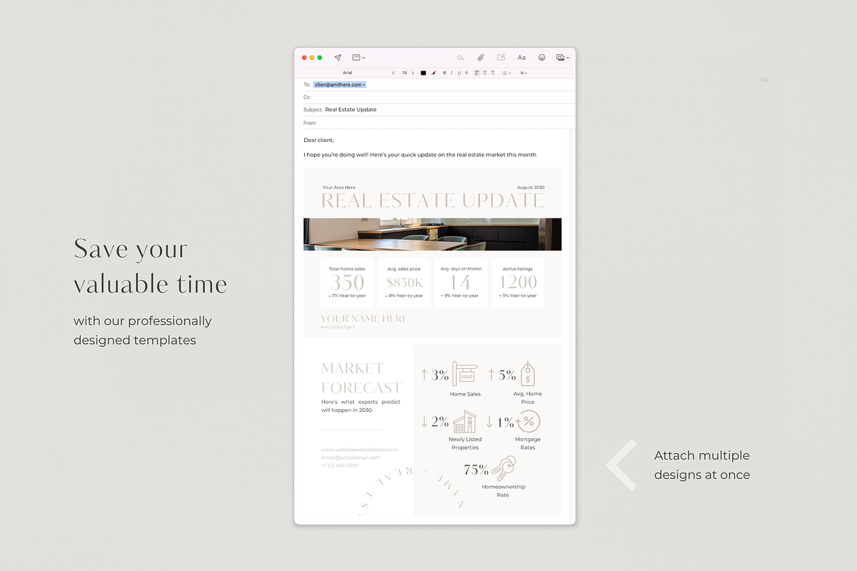 Real Estate Email Marketing Template, a Marketing Template by EstateElements (Photo 6 of 9)