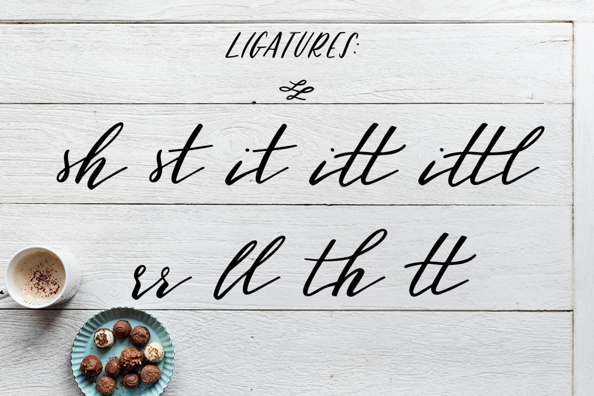 Sweet Little Things Script Font TRIO preview 8