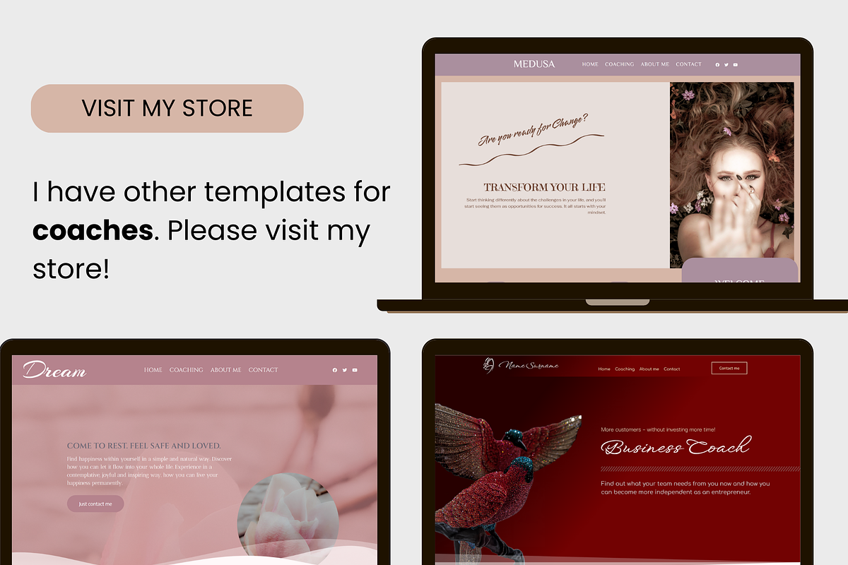Feminine Wordpress Template Purple, a WordPress Template by myvisuell.de Webdesign (Photo 9 of 9)