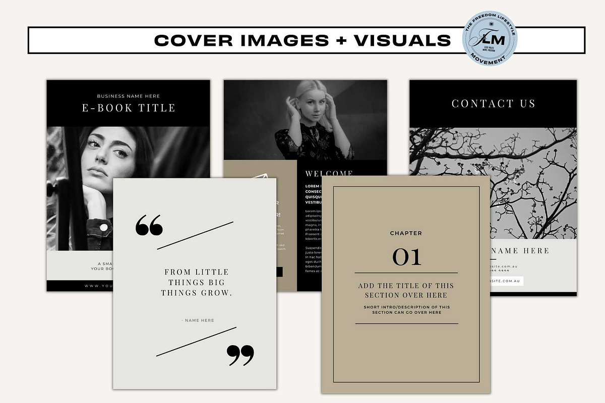Ebook - Noir Luxe, a Social Media Template by Freedom Business Shop (Photo 4 of 10)