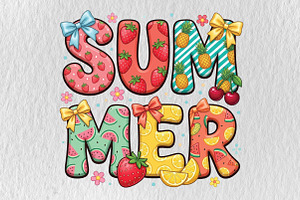 Colorful Summer Png, Summer Sublima, a Work Illustration by DreamPrint404