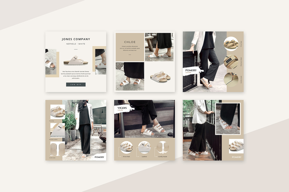 Natural Fashion Instagram PS, a Social Media Template by Studio Siv (Photo 4 of 6)