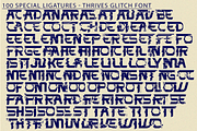 Thrives Glitch - Futuristic Font, a Serif Font by 177Studio (Thumbnail 7 of 8)