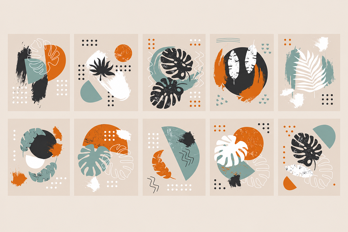 Abstract Geometric Grunge Clipart, a Decorative Illustration by Anna Studio (Photo 6 of 12)